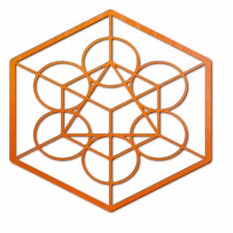 Dřevěný geometrický obraz na zeď žně