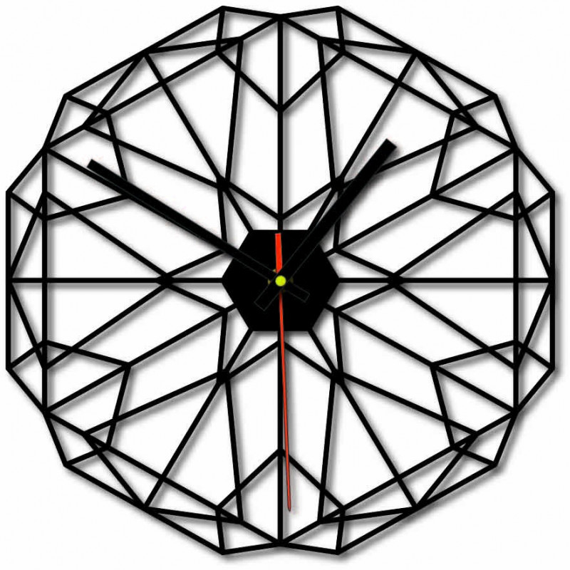 MDF Nástěnné hodiny do obýváku i černé 40 cm I...