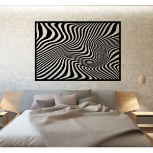Sentop - Dekorační obraz na stěnu zebra aj černý PR0328