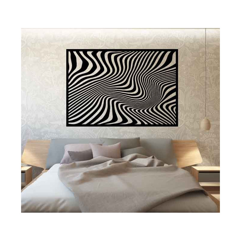 Sentop - Dekorační obraz na stěnu zebra aj černý PR0328
