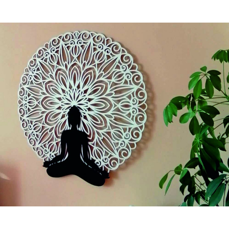 Sentop - Mandala 3D obraz na stěnu Buddha mandala barevné provedení