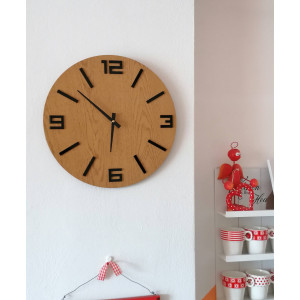 Stylové dřevěné nástěnné hodiny - minimalistický design - JAKFILD