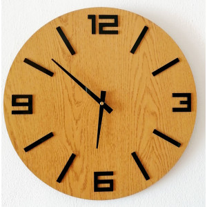 Stylové dřevěné nástěnné hodiny - minimalistický design -... 2