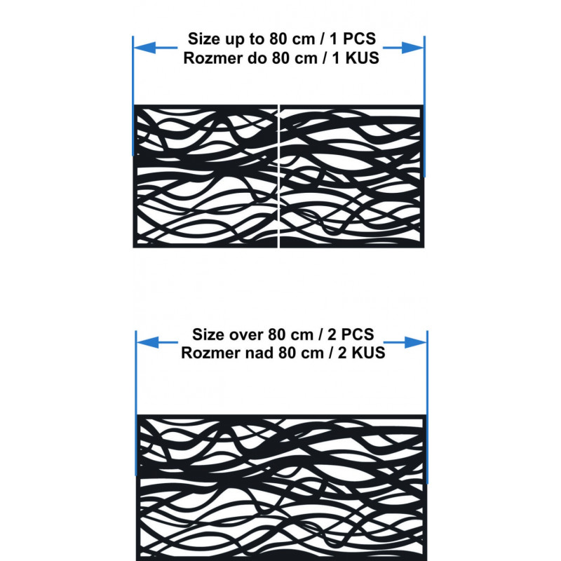Dřevěný nástěnný obraz s větvemi - HARABASO
