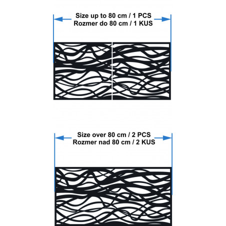 Dřevěný nástěnný obraz s větvemi - HARABASO