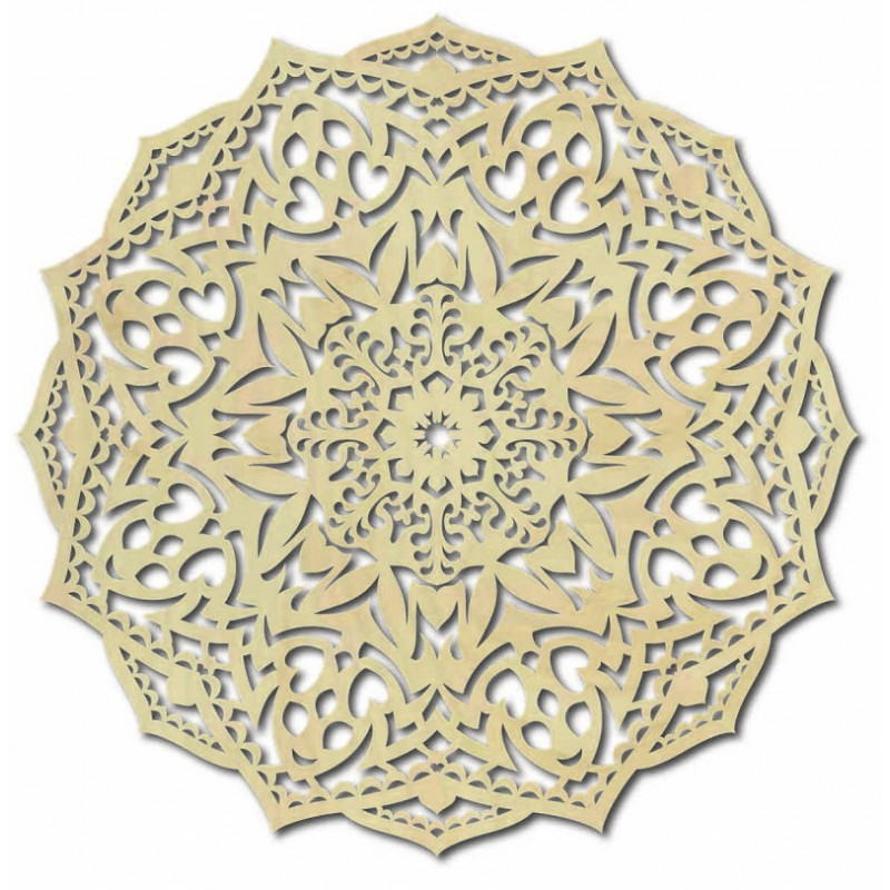 Dřevěná mandala na zeď - CIRCEL