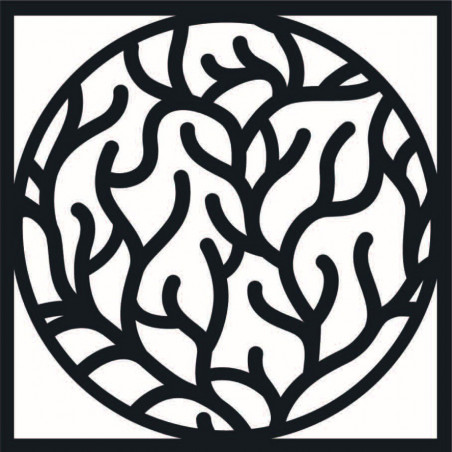 Moderní obraz na zeď větve v rámu - STEITI