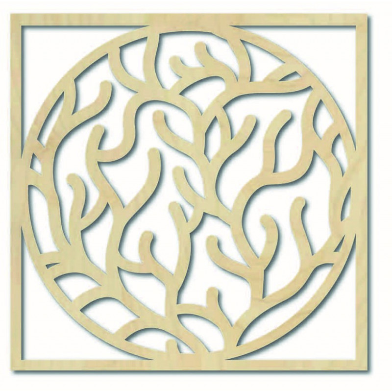 Moderní obraz na zeď větve v rámu - STEITI