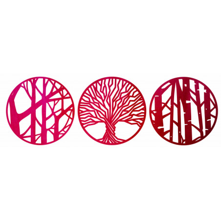 Třídílná nástěnná dekorace - YOSED