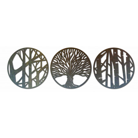 Třídílná nástěnná dekorace - YOSED