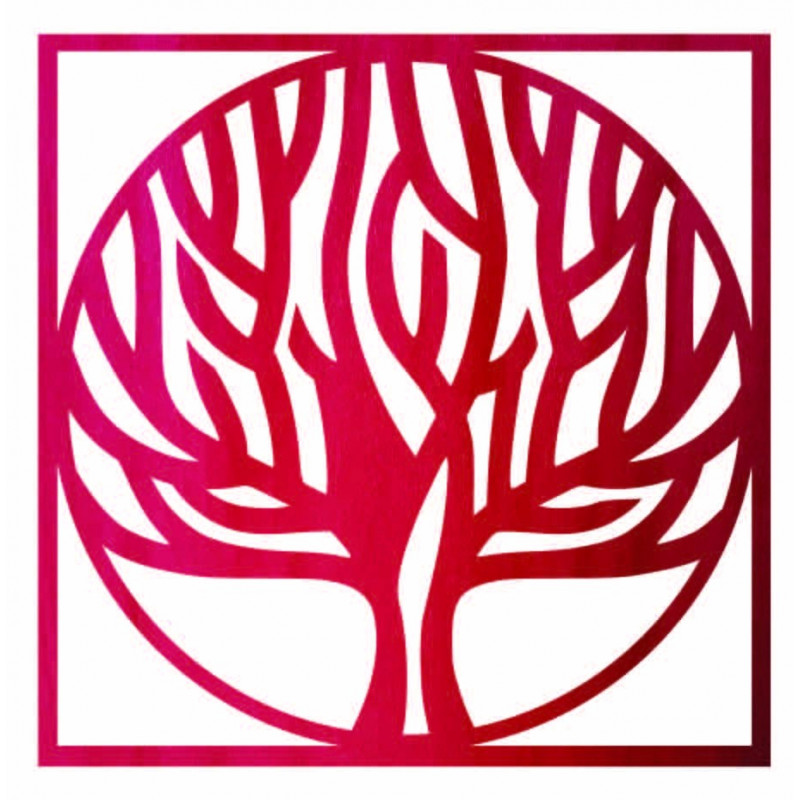 Dřevěný nástěnný obraz strom v rámu UASVED