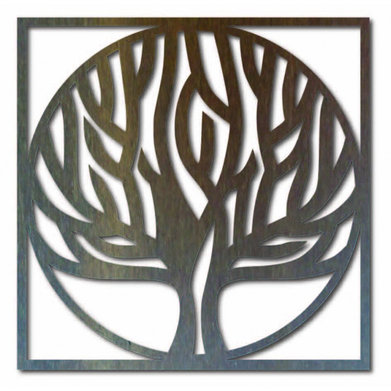 Dřevěný nástěnný obraz strom v rámu UASVED