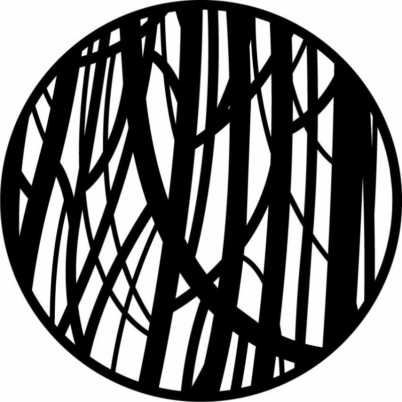 Dřevěná dekorace na zeď s motivy stromů - HOGGFOG