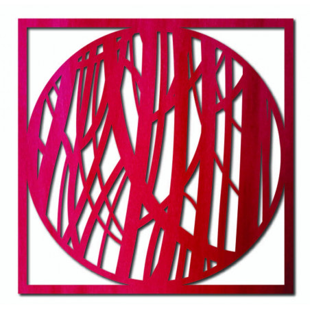 Dřevěný nástěnný obraz linky - HOGFOG