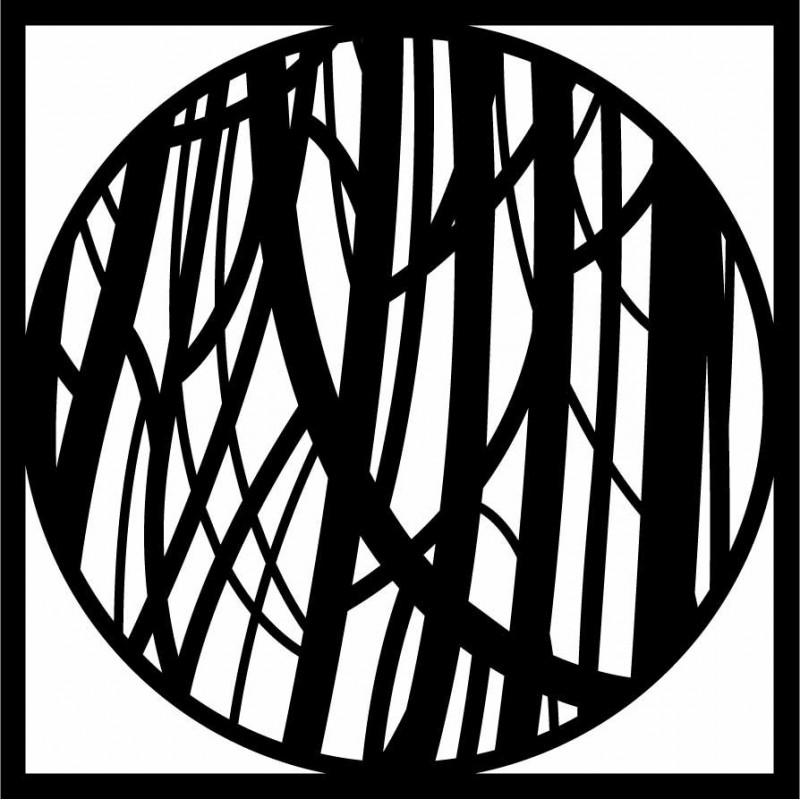 Dřevěný nástěnný obraz linky - HOGFOG