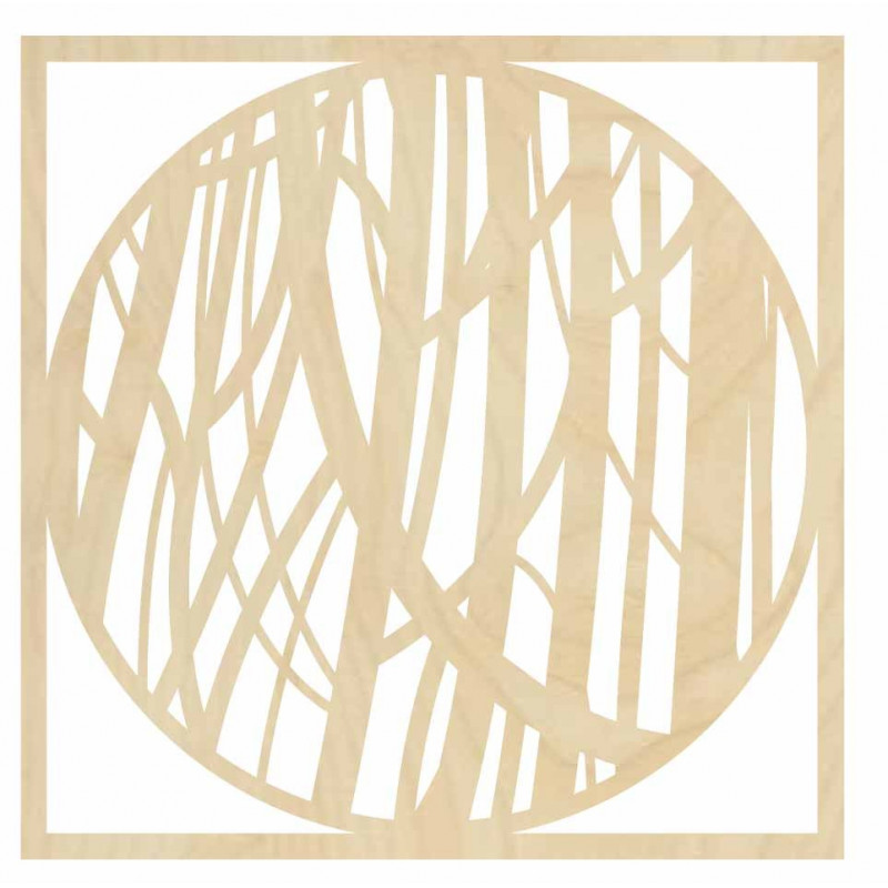 Dřevěný nástěnný obraz linky - HOGFOG