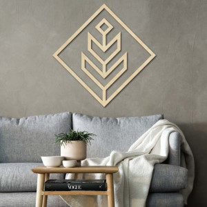 Moderní obraz na stěnu - dřevěná dekorace čtverec DALYO | SENTOP