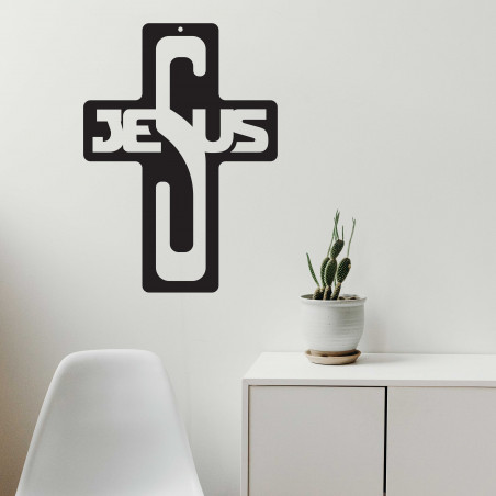 Dekorace ze dřeva - Jesus, rozměr-260x187 mm