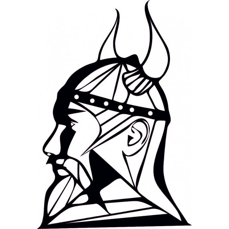 Vyřezávaný dřevěný obraz na zeď Viking - RAGNAR