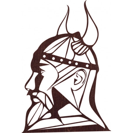 Vyřezávaný dřevěný obraz na zeď Viking - RAGNAR