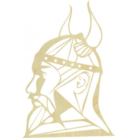 Vyřezávaný dřevěný obraz na zeď Viking - RAGNAR