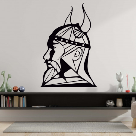 Vyřezávaný dřevěný obraz na zeď Viking - RAGNAR