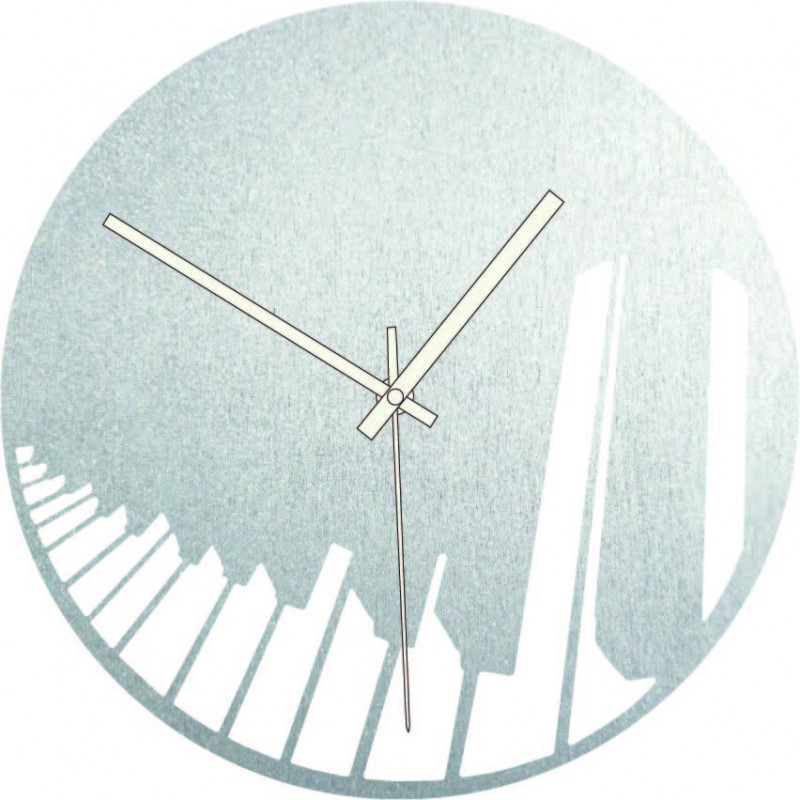 Dřevěné hodiny piano symphony černé a barevné -...