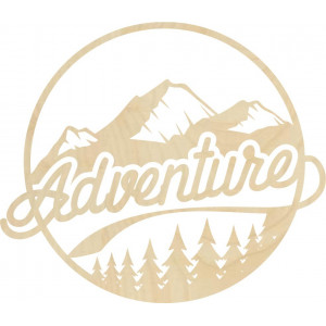 Dřevěný obraz na zeď s motivem přírody - ADVENTURE 2
