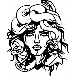 Obraz na zdi msdúza žena - MEDUSA GORGONA 2