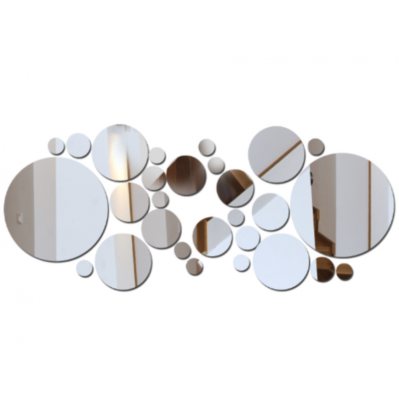 Dekorační zrcadla. Zrcadlové samolepky na zeď, jako obraz nebo dekorace, 3D acryl nálepka