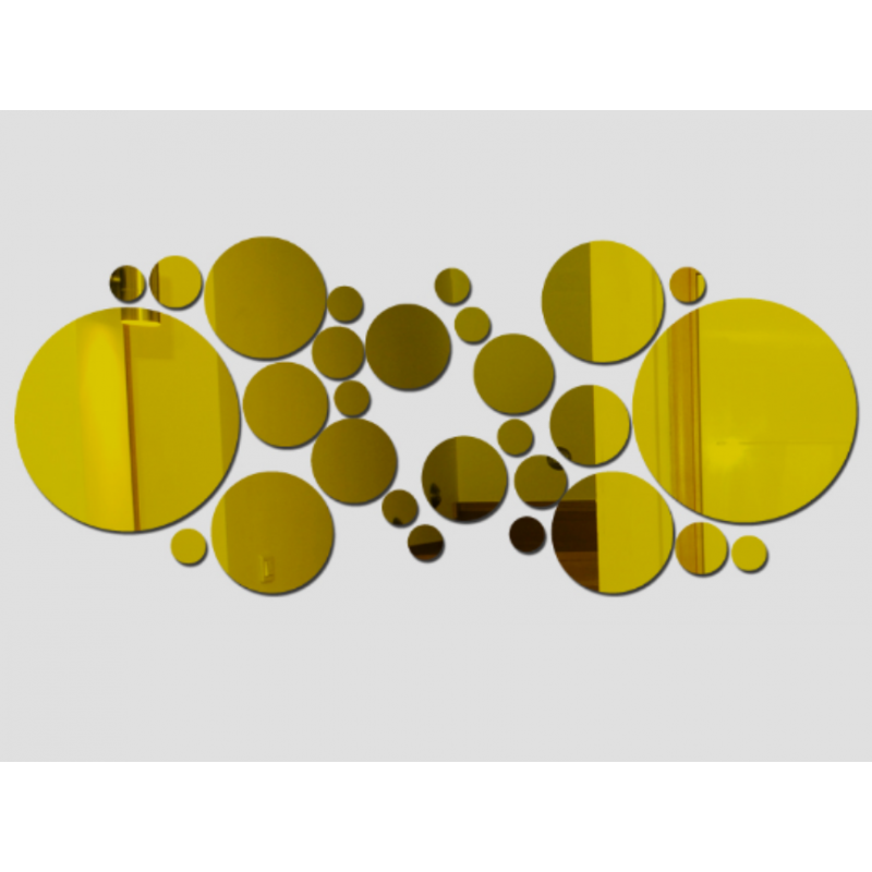 Dekorativní zrcadla. Zrcadlová samolepka na zeď, jako obraz nebo dekorace, 3d akrylová samolepka