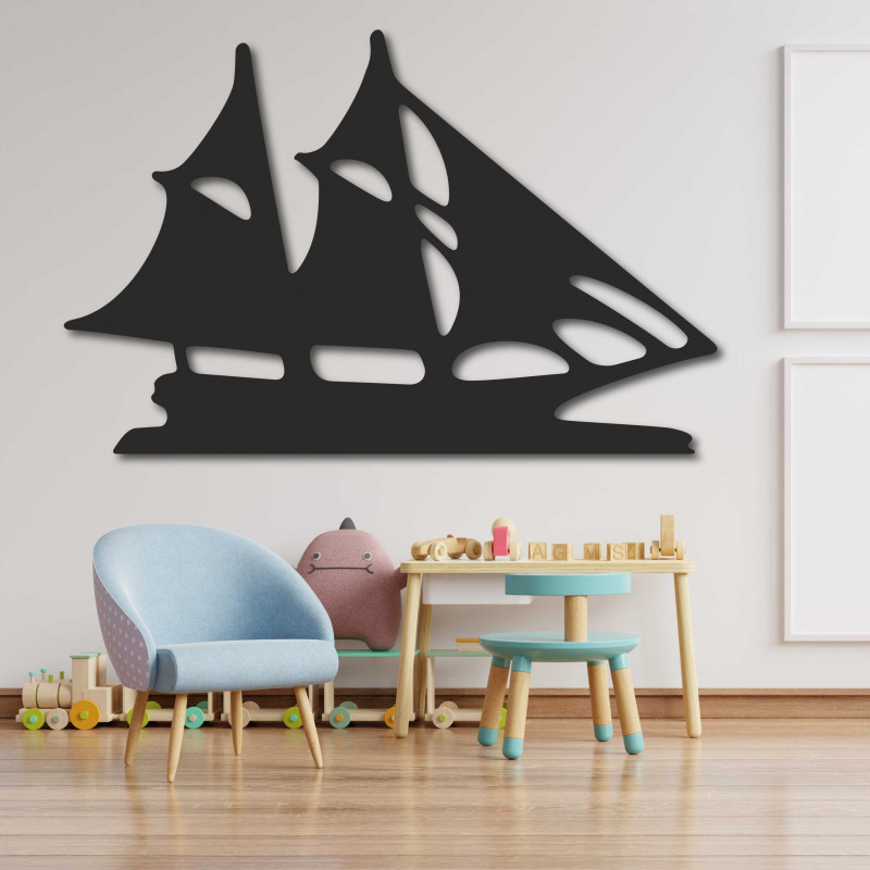 Vyřezávaný obraz na stěnu dřevěná plachetnice - MARINER | SENTOP