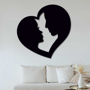Romantický obraz na stěnu pár v srdci - LOVE YOU | SENTOP