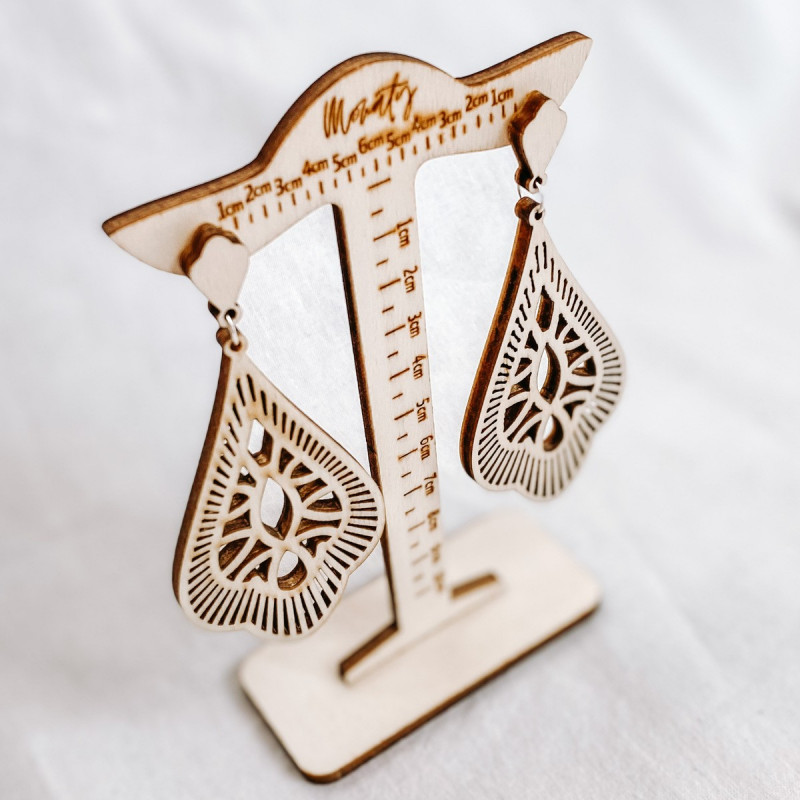 Dřevěné visící náušnice VALERY - MONATY |...