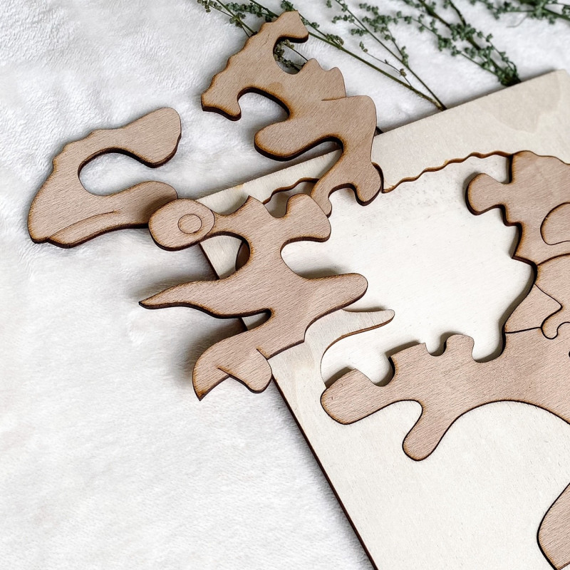 Dřevěná dvoubarevná dřevěná montessori...