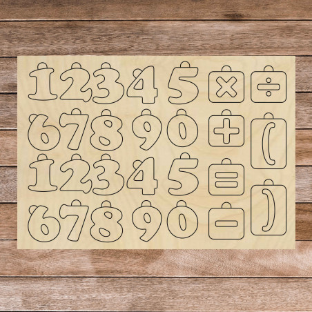 Dřevěná montessori smyslová pomůcka - Matematika | SENTOP H017 Topol