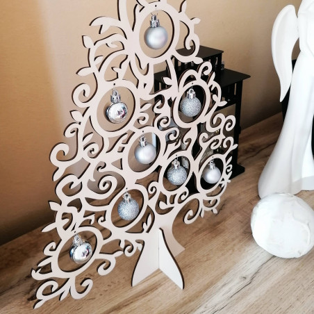 Dřevěný vánoční stromek z přírodního dřeva - 40 cm, 50 cm a 70 cm| SORTOP