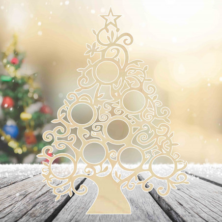 Dřevěný vánoční stromek z přírodního dřeva - 40 cm, 50 cm a 70 cm| SORTOP