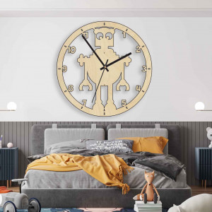 Hodiny na zeď pro děti robot - MELVAR 2