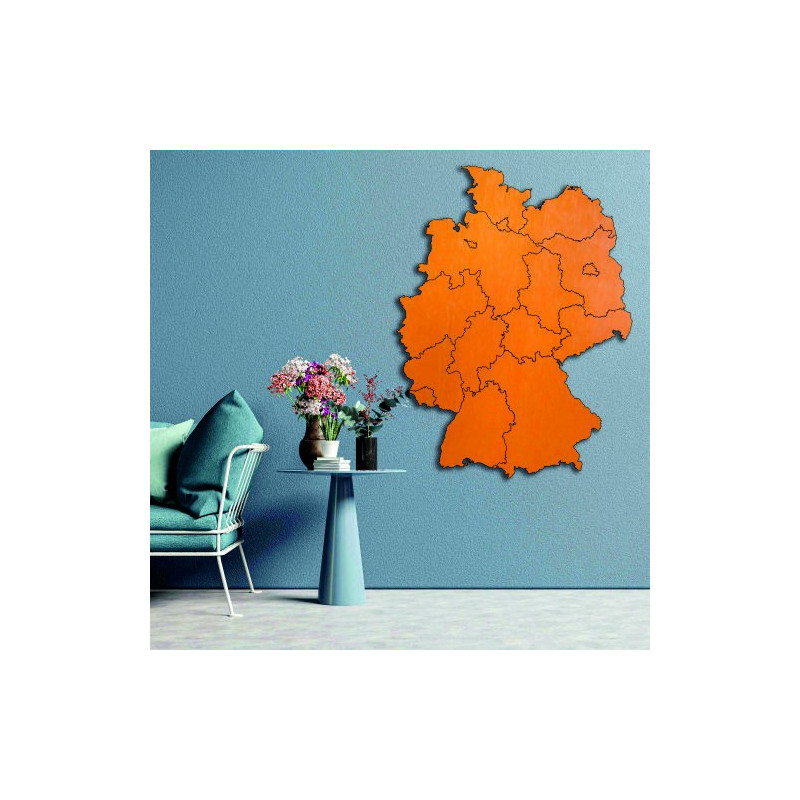 Dřevěná nástěnná mapa Německo - 16 dílků | DOUU