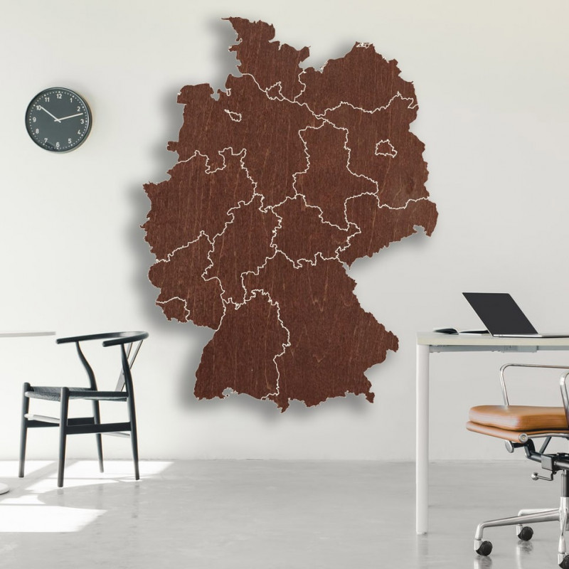 Dřevěné mapy jsou skvělou moderní dekorací do vašeho bytu a také jsou ideální volbou jako dárek pro vašeho blízkého.