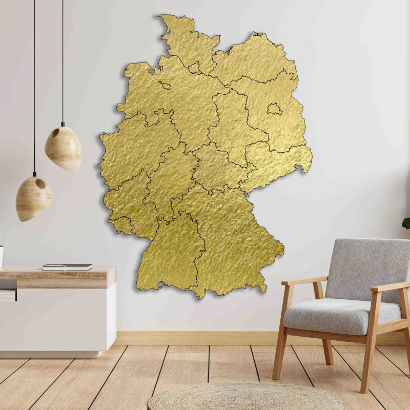 Dřevěná nástěnná mapa Německo - 16 dílků |...