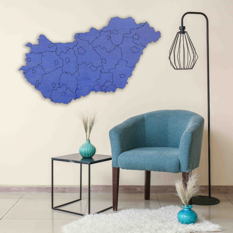 Dřevěná nástěnná mapa Maďarska - 40 kusů | SENTOP M005