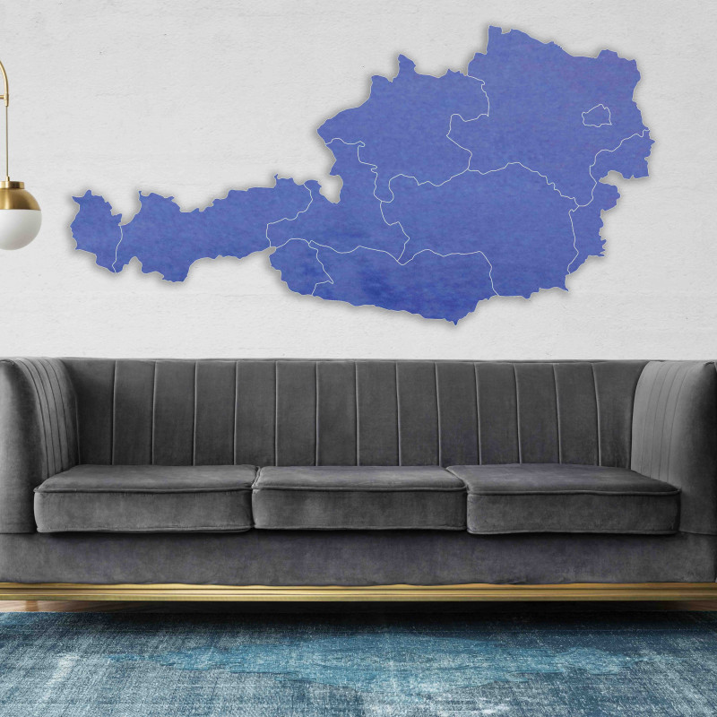 Dřevěná mapa na stěnu Rakousko - 10 ks | SENTOP...
