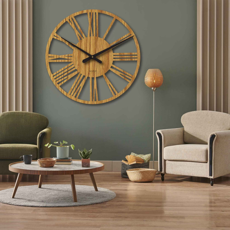 Elegantní velké římské hodiny na zeď