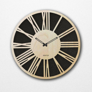Nástěnné dřevěné hodiny římské číslice - Sentop | HDFK029 | javor