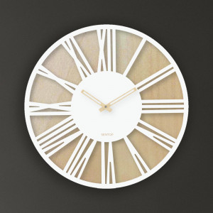Nástěnné dřevěné hodiny římské číslice - Sentop | HDFK029 | javor