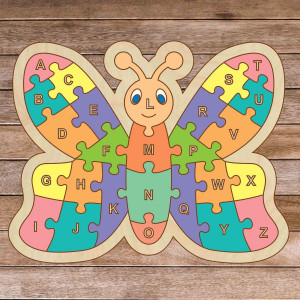 Dětské dřevěné puzzle -...