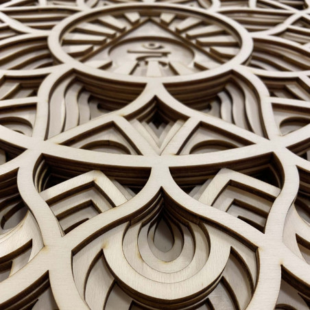 excelentní dřevěný obraz na zeď I Mandala komunikace excelentní dřevěný obraz na zeď I Mandala komunikace