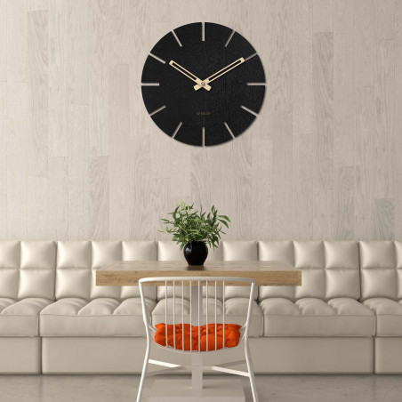 Kulaté hodiny na zeď - Sentop | HDFK034 | dřevěné